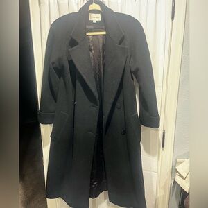 JH Collectibles Vintage 100% Pure Wool Trench Coat Black